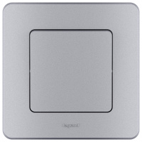 Рамка 1 пост INSPIRIA алюминий Legrand/Daccord 673932