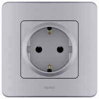 Рамка 1 пост INSPIRIA алюминий Legrand/Daccord 673932