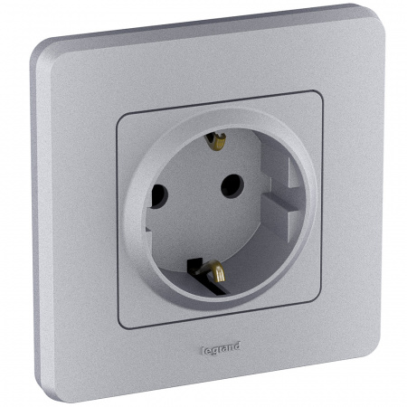 673932 Рамка 1 пост INSPIRIA алюминий Legrand/Daccord 