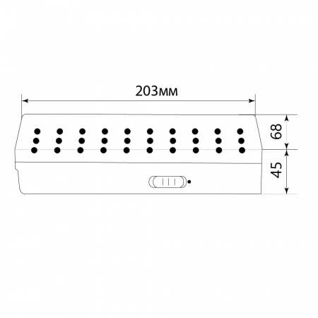 EL15 12896 Светильник аварийный светодиодный LEDх30 6ч непостоянный IP20 FERON 