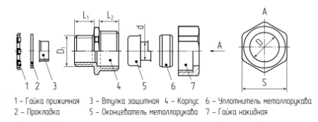 Муфта вводная ВМ 38 КВТ 61374