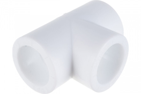 Тройник полипропиленовый PPR 32мм белый Политэк 9000000432