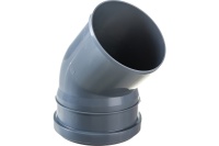 Отвод канализационный 45 град. 110 Политэк 100145