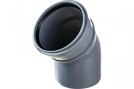 Отвод канализационный 45 град. 110 Политэк 100145