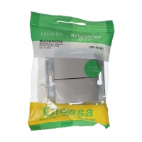 GLOSSA выключатель 2-клавишный сх.5 платина Systeme Electric GSL001251