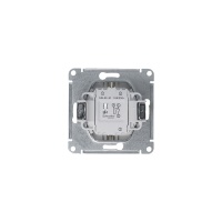 GLOSSA выключатель 2-клавишный сх.5 платина Systeme Electric GSL001251