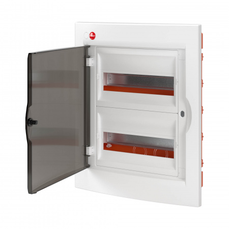 RB24B4TWD Щиток встраиваемый с дверцей 24 мод.,IP41, белый, с клеммным блоком 63А DKC 