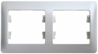 GLOSSA Рамка 2 поста горизонтальная перламутр Systeme Electric GSL000602