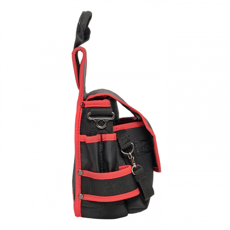 Сумка монтажника поясная с крышкой и ремнем EKF C-14