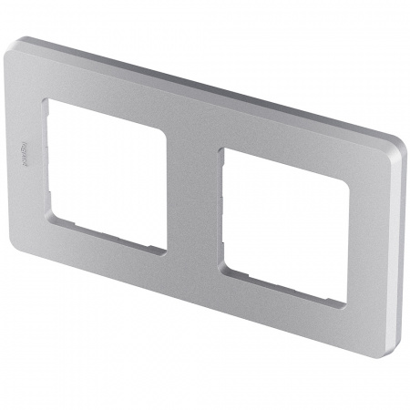 Рамка 2 поста INSPIRIA алюминий Legrand/Daccord 673942