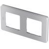Рамка 2 поста INSPIRIA алюминий Legrand/Daccord 673942