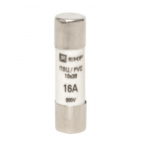 Плавкая вставка цилиндрическая ПВЦ 10х38 16А EKF pvc-10х38-16