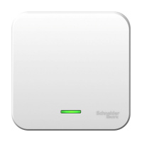 Выключатель BLANCA одноклавишный наружный (схема 1) с подсветкой и изоляционной пластиной 6а 250в белый Systeme Electric BLNVA061111