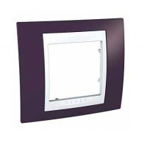 UNICA-Хамелеон Рамка 1 пост гранат/белая Schneider Electric MGU6.002.872