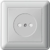 W59 Розетка скрытая без заземления  белая Systeme Electric RS16-151-18