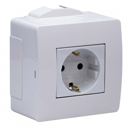 10482 Коробка для миниканалов с силовой розеткой DKC 