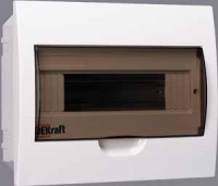 Щит распределительный встраиваемый ЩРВ-П-12 IP41 пластиковый прозрачная дверь Dekraft 31004DEK