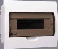 Щит распределительный встраиваемый ЩРВ-П-12 IP41 пластиковый прозрачная дверь Dekraft 31004DEK