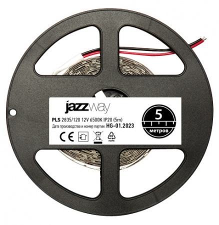 2859051 Лента светодиодная LEDx120/м 1м 10Вт/м 12В белый IP20 (5м) JazzWay 