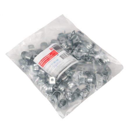 Скоба металлическая однолапковая d16-17мм(100шт) PROxima EKF sm-1-16-17