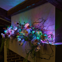 Гирлянда светодиодная с контроллером Фейерверк 3м 200 светодиодов Разноцветный свет Провод зеленый ULD-S0300-200/DGA MULTI IP20 FIRECRACKER Uniel UL-00005475