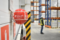 Устройство порошкового пожаротушения автономное   СФЕРА красная FINFIRE АУПП СФЕРА красная 4607043135551