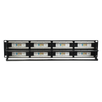 Патч-панель 19'. 48 портов RJ-45. UTP. Cat.5e. 2U SUPRLAN 10-0405