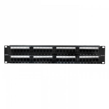 Патч-панель 19'. 48 портов RJ-45. UTP. Cat.5e. 2U SUPRLAN 10-0405