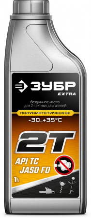 Полусинтетическое масло для 2-тактных двигателей EXTRA 2Т-П, 1 л ЗУБР 70601-1