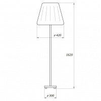 Светильник НТБ-11-60-105 латунь с аб. Черри       зелёно-белый Эркадо 301109