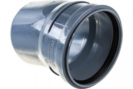 Отвод канализационный 15 град. 110 Политэк 100115