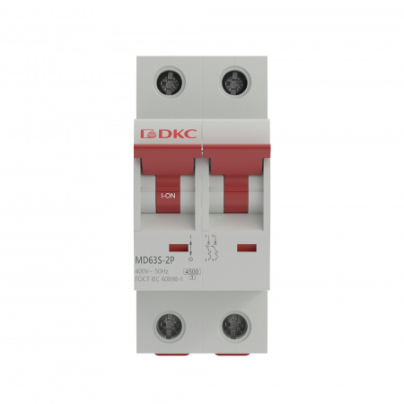 Выключатель автоматический двухполюсный 20А C MD63S-2PC20 4.5кА DKC