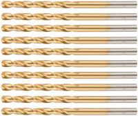 Сверло по металлу Cutop Profi с титановым покрытием, 4х75 мм (10 шт) CUTOP 52-442