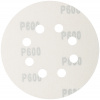 Круги абразивные шлифовальные перфорированные на ворсовой основе под ''липучку'' (Р600, 125 мм, 5шт), Profi CUTOP 85-628