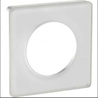 ODACE Рамка 1 пост прозрачная белая Schneider Electric S52P802R