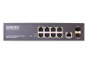 SW-80802/L(150W) Коммутатор управляемый L2 PoE Gigabit Ethernet на 8 RJ45 PoE + 2 x GE SFP порта SW- 80802/L(150W) OSNOVO  00013595