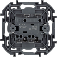 Выключатель двухклавишный с подсветкой/индикацией INSPIRIA 10 AX 250 В~ белый Legrand 673630