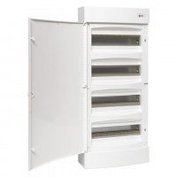 Щит распределительный навесной Unix белая дверь 4х12 модулей IP40 PROxima EKF uх-4х12-nw