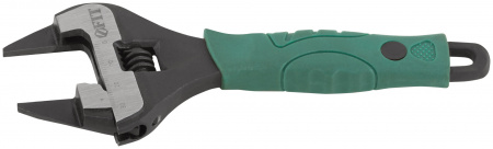 70201 Ключ разводной ''Карат'', CrV, обточенные узкие губки, шкала, увелич.захват, прорезин.ручка 150 мм ( 34 мм ) FIT 