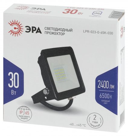 Б0052023 Прожектор светодиодный уличный LPR-023-0-65K-030 30Вт 6500K 2400Лм IP65 ЭРА 