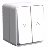 ATN540119 ATLASDESIGN PROFI IP54 2-клавишный ВЫКЛЮЧАТЕЛЬ ДЛЯ ЖАЛЮЗИ, 2хсх.4, БЕЛЫЙ Systeme Electric 