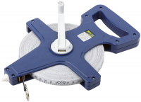 Рулетка землемерная, синий открытый корпус, фибергласовая лента 50 м FIT 17650