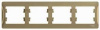 GLOSSA Рамка горизонтальная 4 поста титан Systeme Electric GSL000404