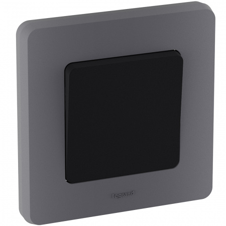 Выключатель одноклавишный INSPIRIA 10 AX 250 В~ антрацит Legrand 673603