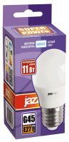Лампа светодиодная LED 11Вт 230Вт E27 белый матовый шар JazzWay 5019362