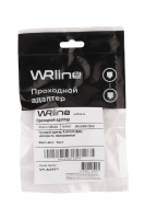 Проходной адаптер RJ45-RJ45 (8p8c) категория 5е экранированный WRline WRLine WR-CA-8p8c-C5E-SH 505224