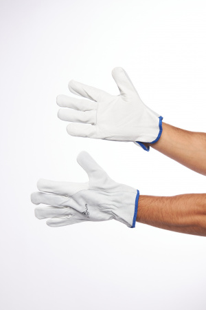 FCN2910 Перчатки из натуральной кожи FСN29 серый цвет. Размер 10 Delta Plus 