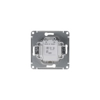 Выключатель одноклавишный, с подсветкой, механизм схема 1а, платина Systeme Electric GSL001213