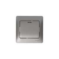 Выключатель одноклавишный, с подсветкой, механизм схема 1а, платина Systeme Electric GSL001213