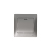 Выключатель одноклавишный, с подсветкой, механизм схема 1а, платина Systeme Electric GSL001213